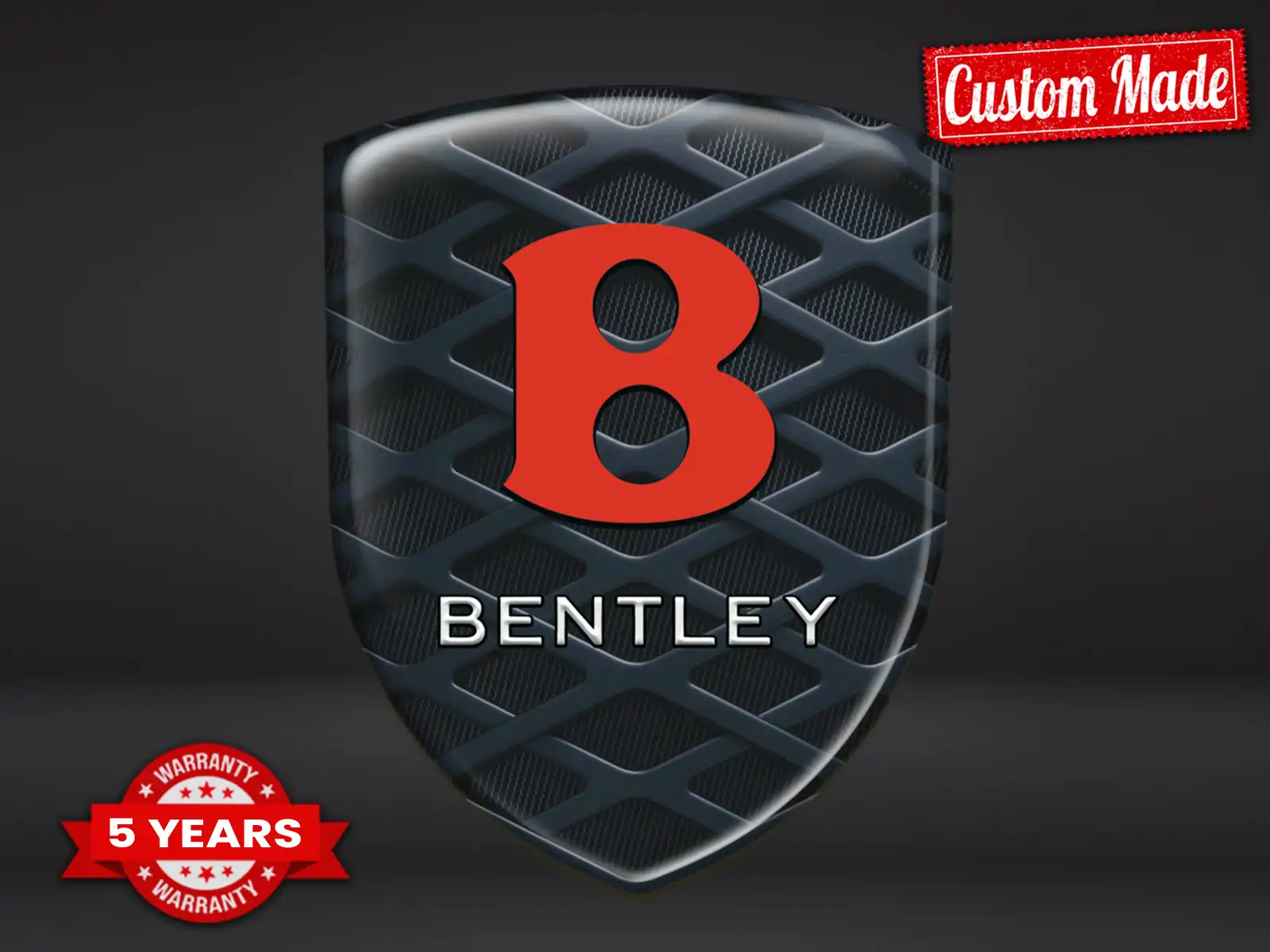 Bentley Insignias Auto Personalizadas Resistentes Alta Calidad X